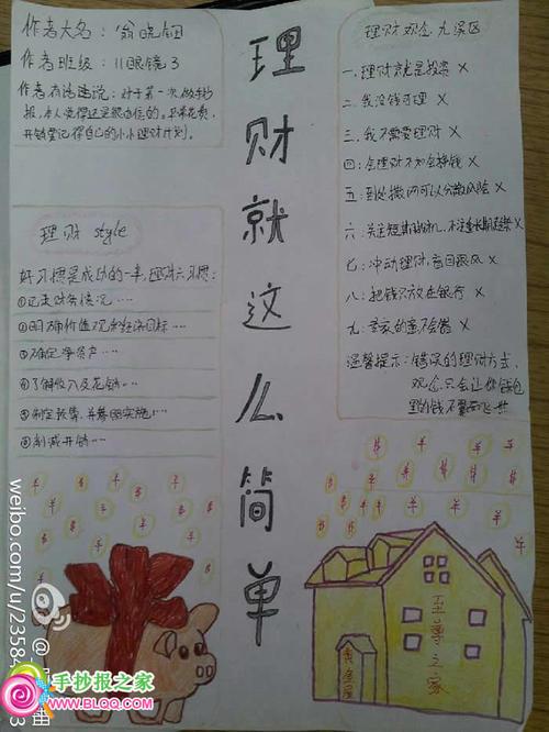 理财手抄报(理财手抄报内容有哪些)